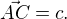$\vec{AC} = c.$