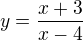 kopírovat do textarea $y= \frac{x+3}{x-4}$