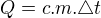 kopírovat do textarea $Q=c.m.\triangle t$