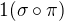 $1(\sigma\circ\pi)$