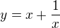 kopírovat do textarea $y = x+ \frac 1 {x} $