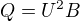 kopírovat do textarea $Q=U^2B$