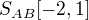 $S_{AB}[-2,1]$