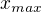 $x_{max}$