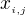 $x_{_{i,j}}$