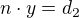 $n\cdot y=d_{2}$