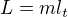 $L=ml_{t}$
