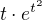 $t\cdot e^{t^2}$