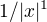 $1/|x|^1$