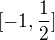 $[-1,\frac{1}{2}]$