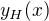 $y_H(x)$