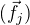 $(\vec {f}_j)$
