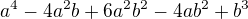 $a^{4}-4a^{2}b+6a^{2}b^{2}-4ab^{2}+b^{3}$
