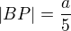 kopírovat do textarea $|BP|=\frac{a}{5}$