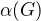 $\alpha(G)$