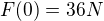 $F(0)=36N$
