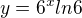 $y=6^{x}ln6$