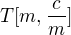 $T[m, \frac{c}{m}]$