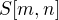$S[m, n]$
