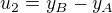 $u_2=y_B-y_A$