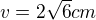 kopírovat do textarea $v=2 \sqrt 6 cm$