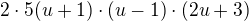 kopírovat do textarea $2\cdot 5(u+1)\cdot (u-1)\cdot (2u+3)$
