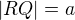 kopírovat do textarea $|RQ|=a$