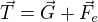 $\vec{T}=\vec{G}+\vec{F}_e$