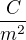$\frac{C}{m^2}$