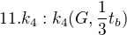 $11.k_{4}:k_{4}(G,\frac{1}{3}t_{b})$
