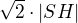 $\sqrt 2\cdot |SH|$