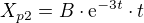 $X_{p2}=B\cdot \mathrm{e}^{-3t}\cdot t$