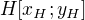 $H[x_H;y_H]$