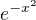 $ e^{-x^2}$
