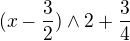 $(x-\frac{3}{2})\wedge 2+\frac{3}{4}$