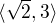 $\langle\sqrt{2},3\rangle$