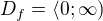 $D_{f}=\langle0;\infty )$