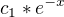 $c_{1}*e^{-x}$