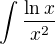 $\int \frac{\ln x}{x^2}$