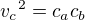 ${v_c}^2=c_ac_b$