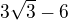 $3\sqrt{3}-6$