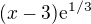 $(x-3) \mathrm{e}^{1/3}$