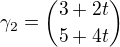 $\gamma_2={3+2t \choose 5+4t}$