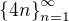 $\{4n\}_{n=1}^{\infty }$