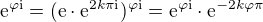 kopírovat do textarea $\mathrm{e}^{\varphi \mathrm{i}} = (\mathrm{e} \cdot \mathrm{e}^{2 k \pi \mathrm{i}})^{\varphi \mathrm{i}} = \mathrm{e}^{\varphi \mathrm{i}} \cdot \mathrm{e}^{- 2 k \varphi \pi}$