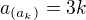 $a_{(a_k)}=3k$