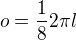 $o=\frac182\pi l$