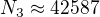 $N_3\approx42587$