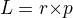 $L=r{\times}p$
