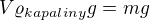 $V\varrho_{kapaliny} g=mg$